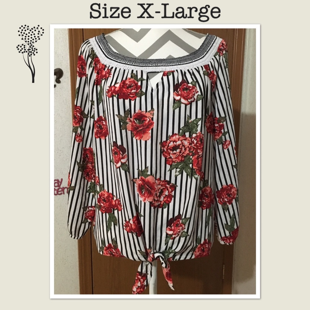 No Boundaries Floral Top size x-large